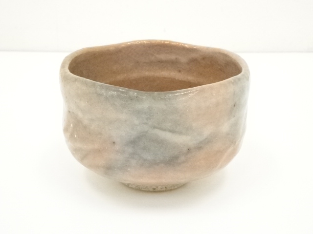 JAPANESE TEA CEREMONY / RED RAKU TEA BOWL CHAWAN 